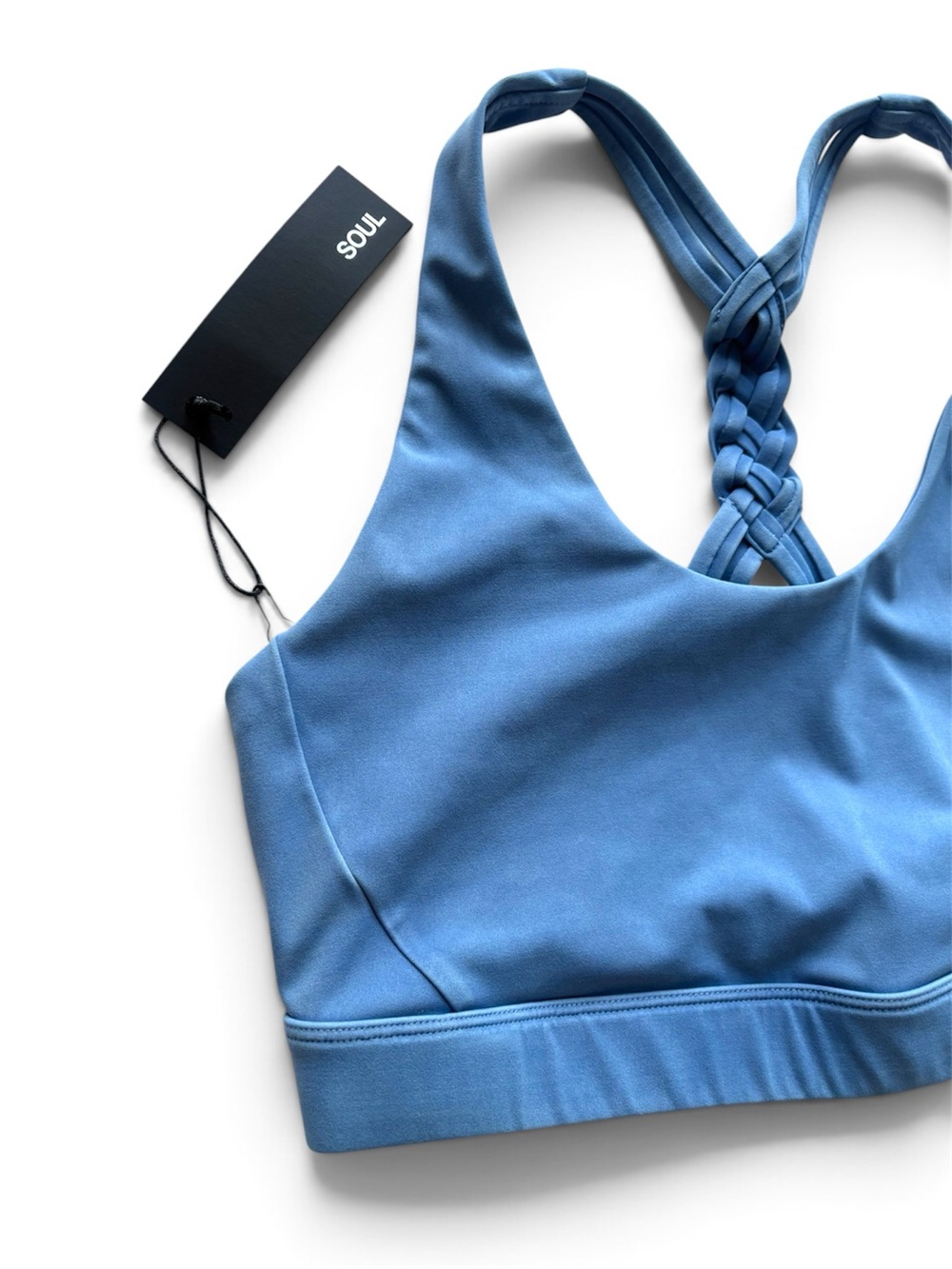 NWT SoulCycle Samara Braided Bra in Cobalt Blue size M - Picture 3 of 10